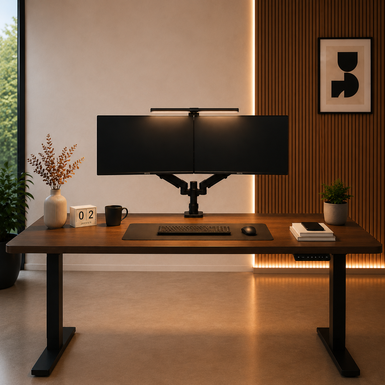 Barre Lumineuse Moniteur LED ABS 33-60 cm – Éclairage Gaming & Bureau Anti-Fatigue Ergo & Fit